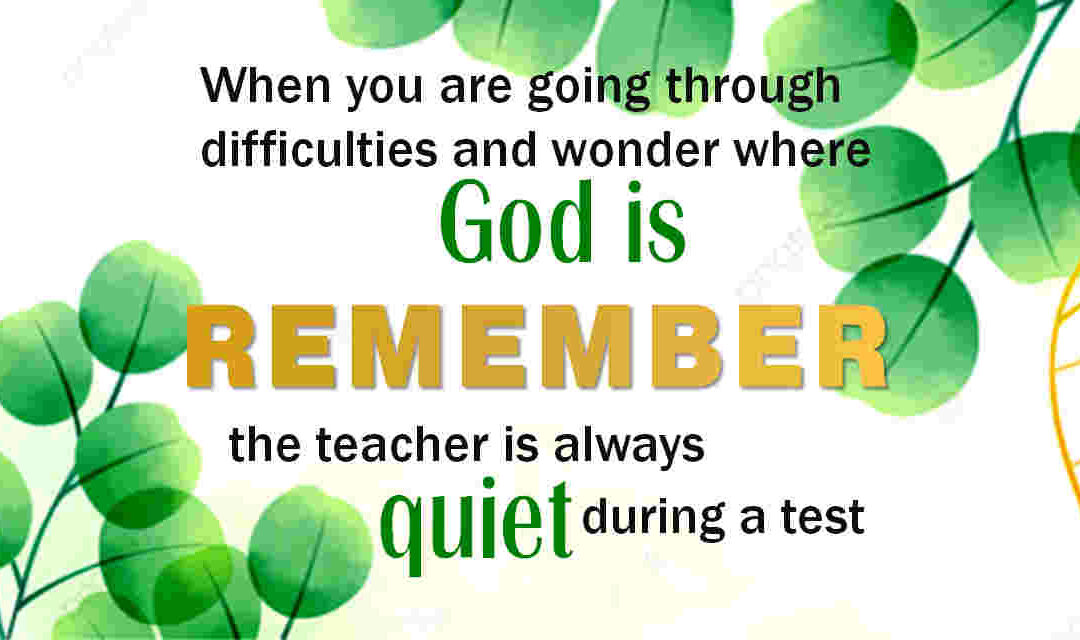 2021-02 The Teacher is Always Quiet During a Test